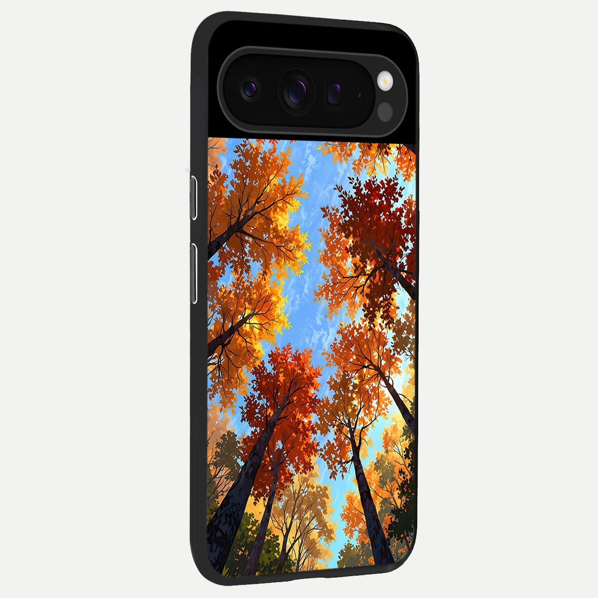  Autumn Sky Rise back cover For Google Pixel 9 Pro slim fit glass case with vibrant aesthetic design