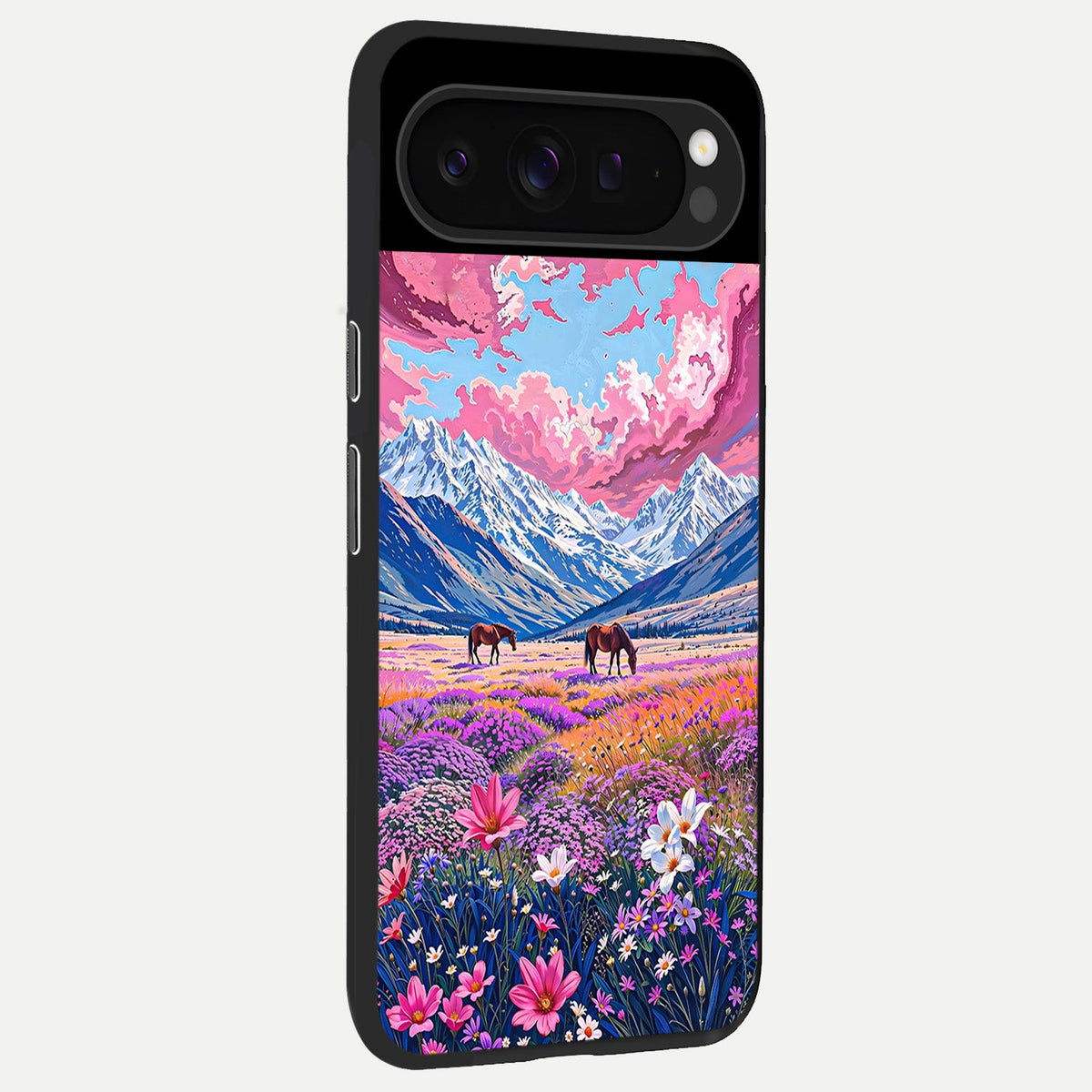  Blossom Valley Dream back cover For Google Pixel 9 Pro slim fit glass case with vibrant aesthetic design
