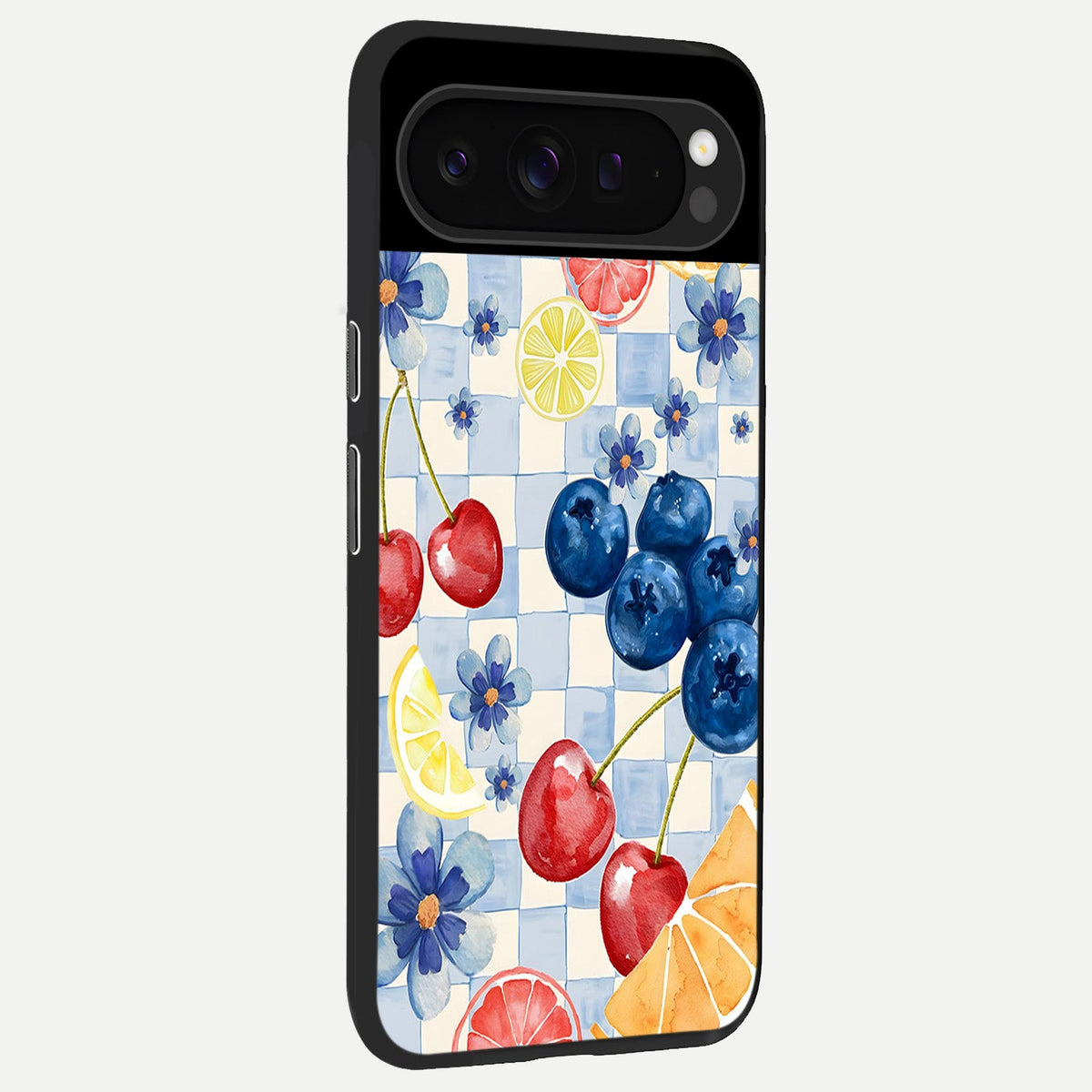  Citrus Bloom Joy back cover For Google Pixel 9 Pro slim fit glass case with vibrant aesthetic design