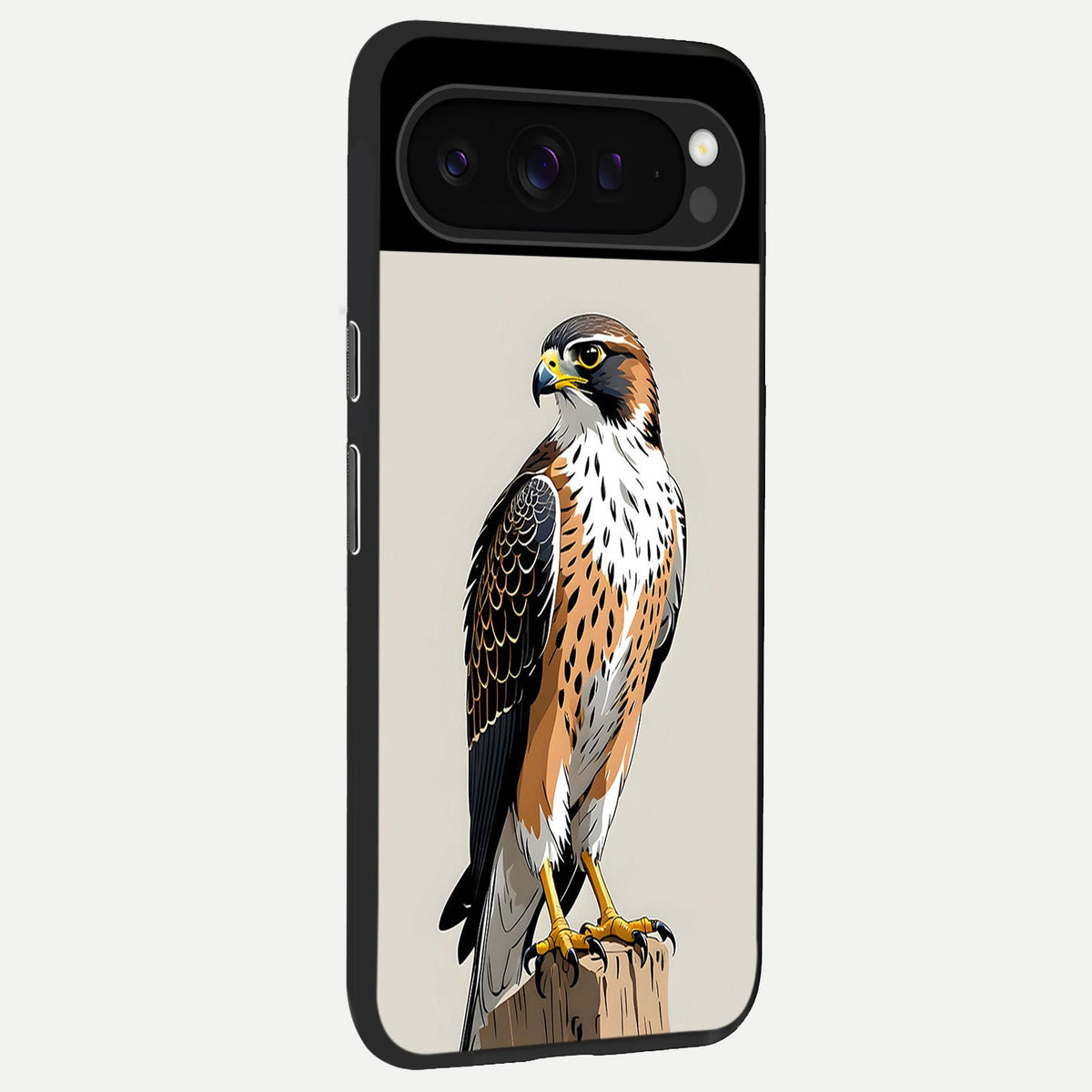  Clever Eagle back cover For Google Pixel 9 Pro slim fit glass case with vibrant aesthetic design