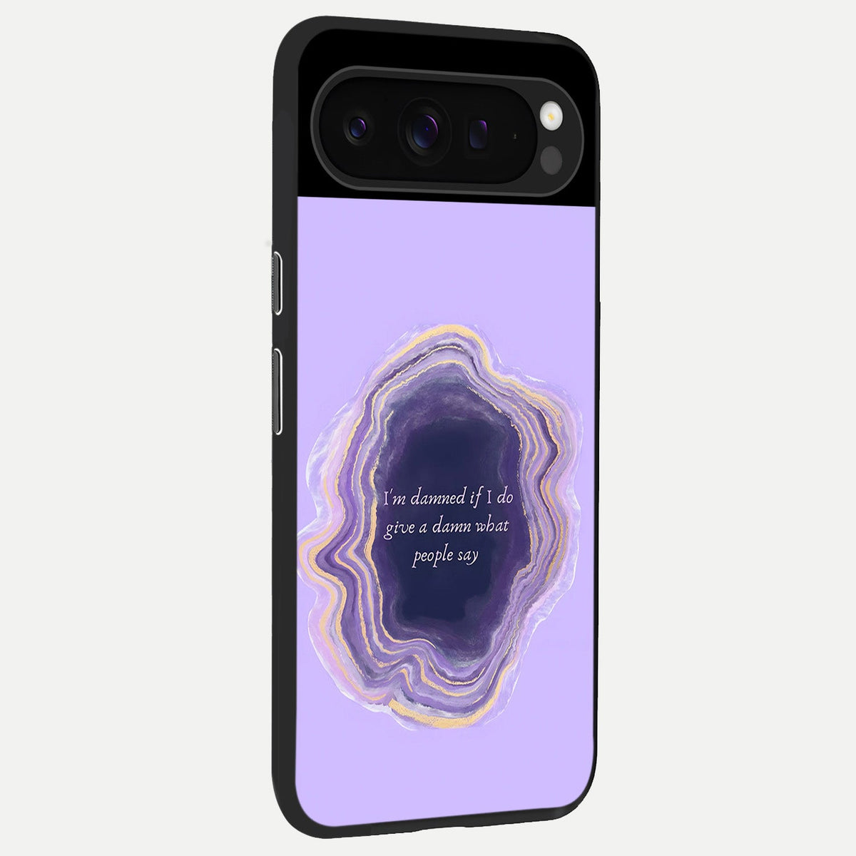  Damned People Quote back cover For Google Pixel 9 Pro slim fit glass case with vibrant aesthetic design