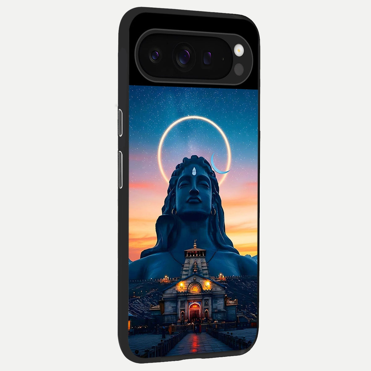  Eternal Shiva Aura back cover For Google Pixel 9 Pro slim fit glass case with vibrant aesthetic design