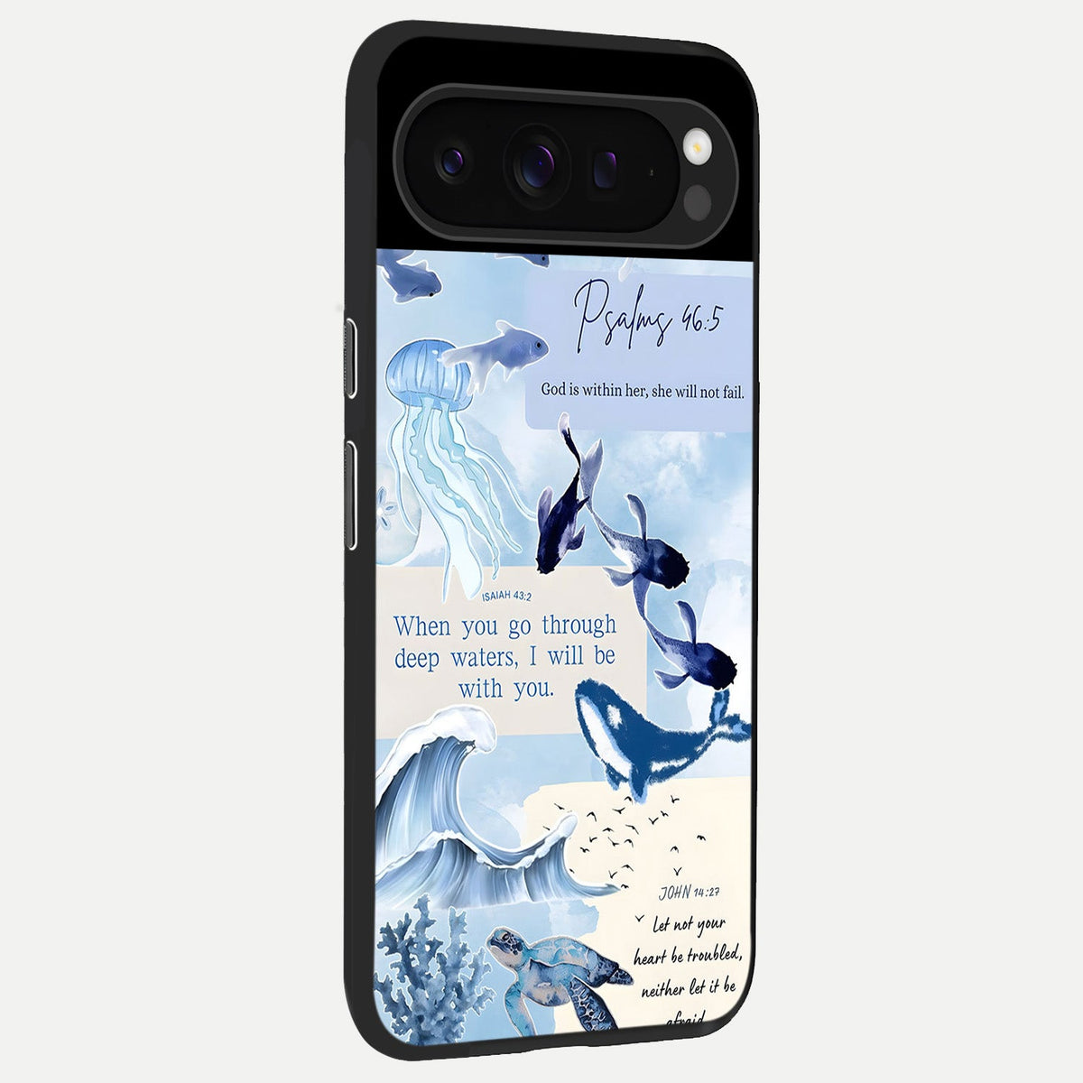  Faithful Ocean Promise back cover For Google Pixel 9 Pro slim fit glass case with vibrant aesthetic design