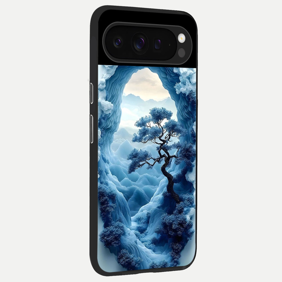  Frozen Serenity Gate back cover For Google Pixel 9 Pro slim fit glass case with vibrant aesthetic design
