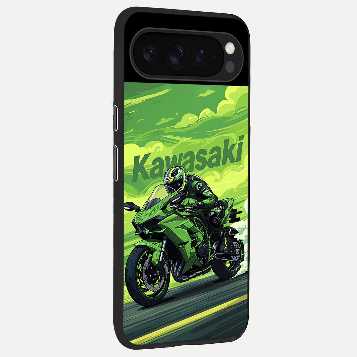  Greenery Sky back cover For Google Pixel 9 Pro slim fit glass case with vibrant aesthetic design