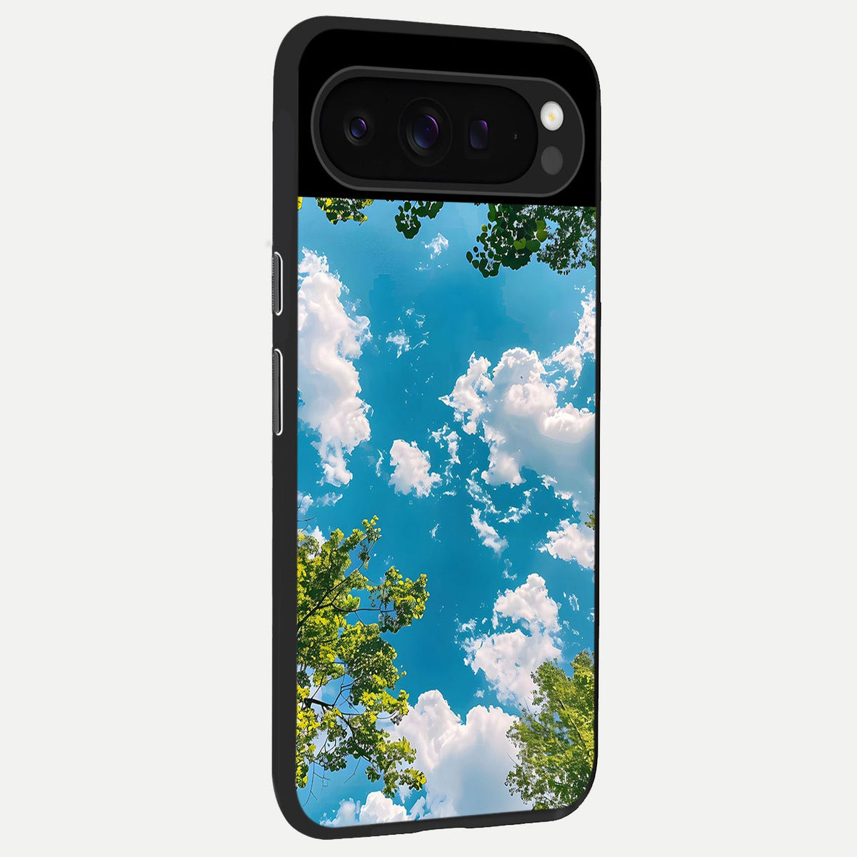  Green Moon Energy back cover For Google Pixel 9 Pro slim fit glass case with vibrant aesthetic design