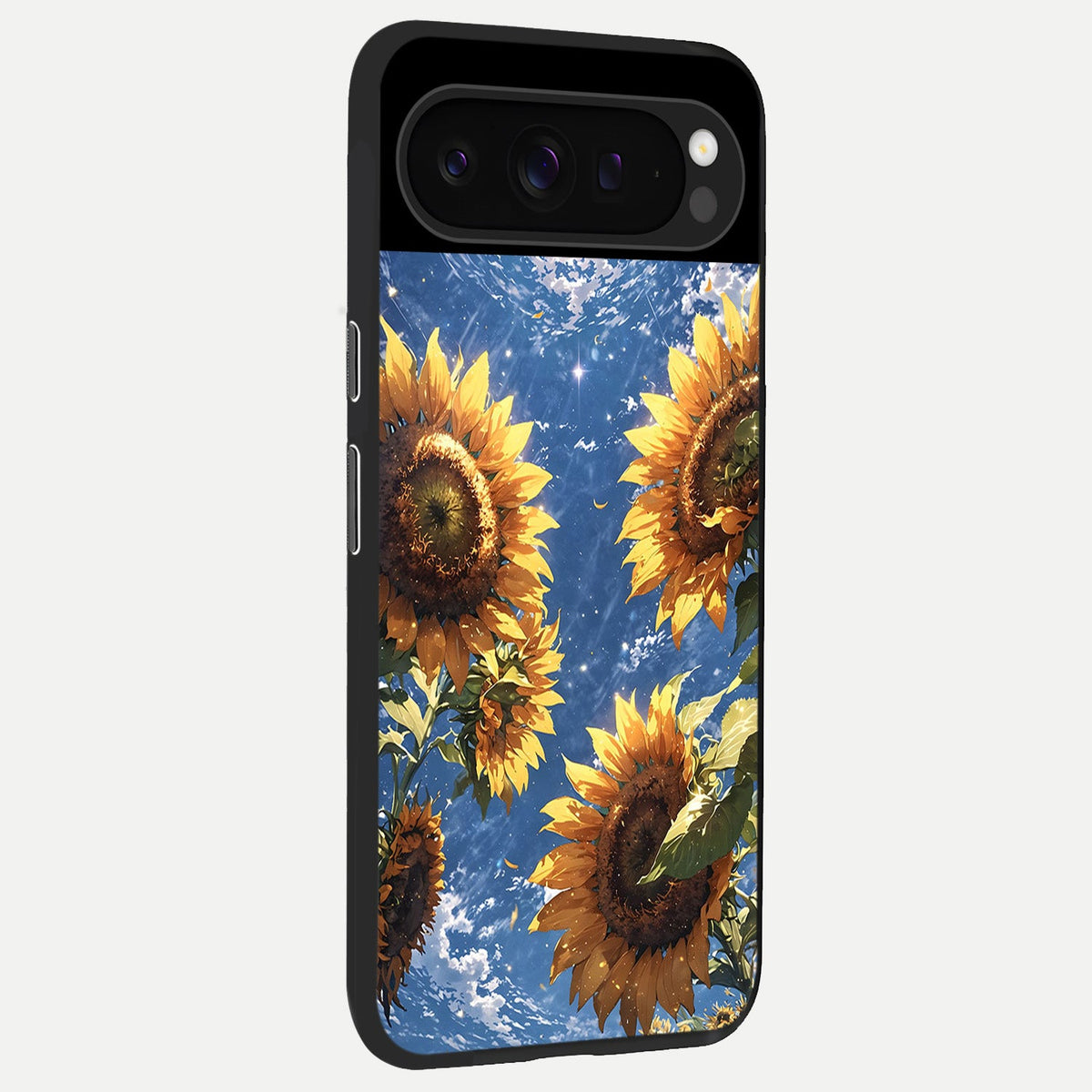  Heavenly Sunflower Rise back cover For Google Pixel 9 Pro slim fit glass case with vibrant aesthetic design