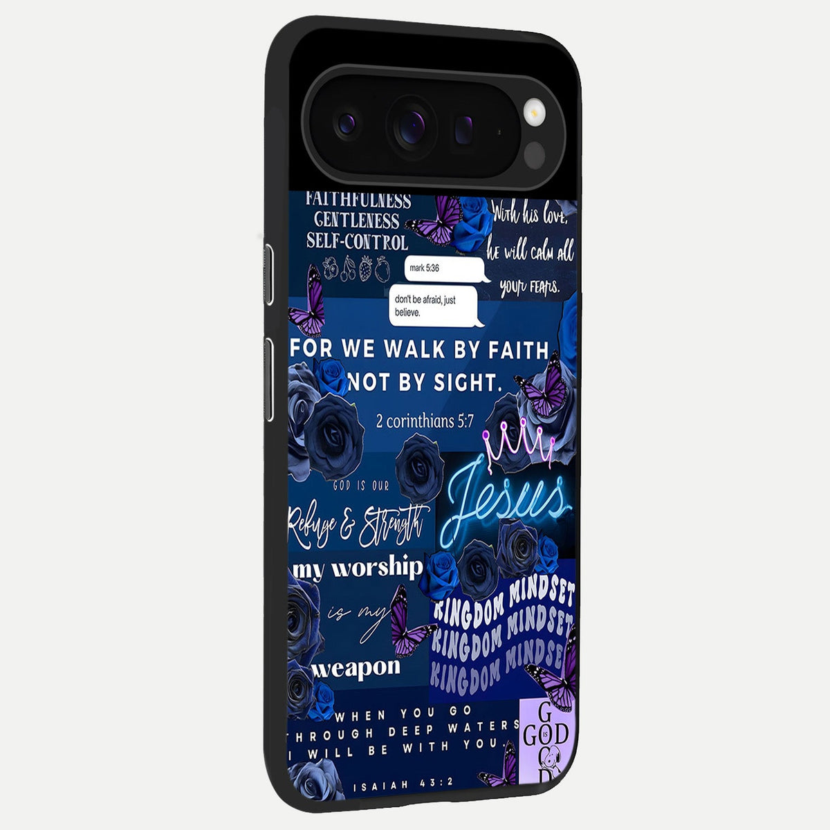  Kingdom Faith Glow back cover For Google Pixel 9 Pro slim fit glass case with vibrant aesthetic design