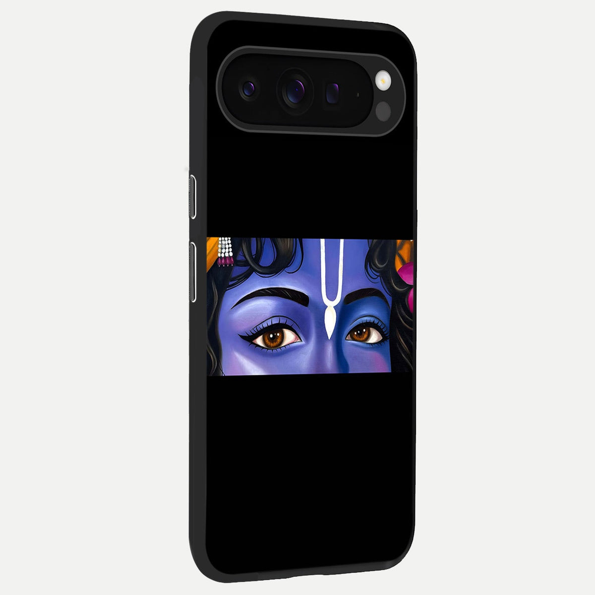  Krishna Eye back cover For Google Pixel 9 Pro slim fit glass case with vibrant aesthetic design