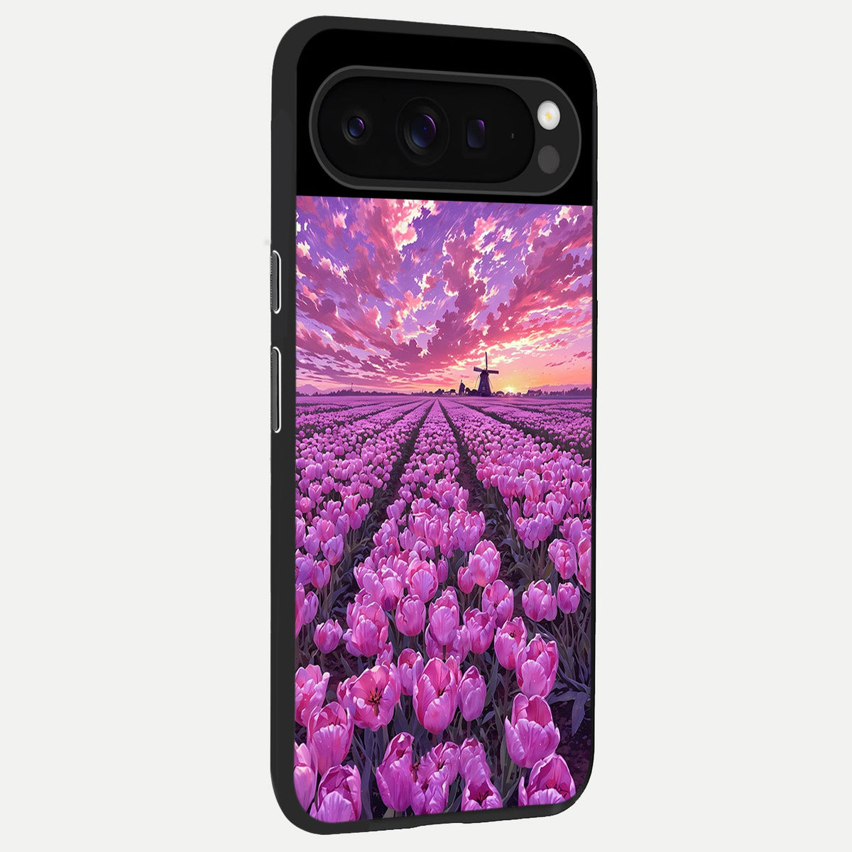  Lavender Dream Skies back cover For Google Pixel 9 Pro slim fit glass case with vibrant aesthetic design