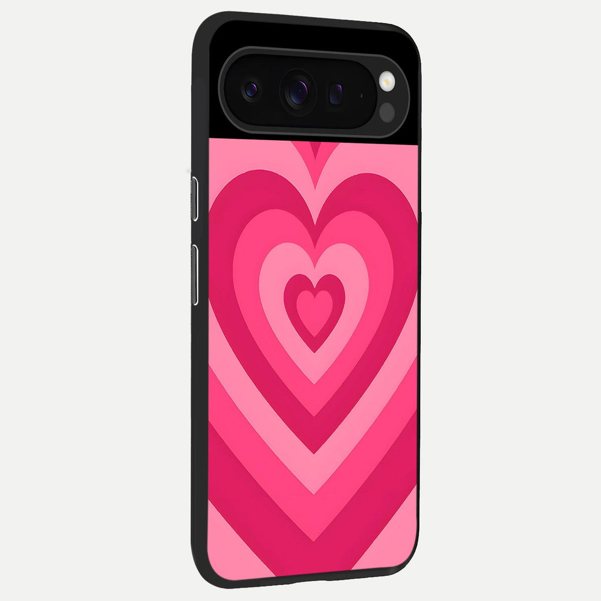  Layered Love Hearts back cover For Google Pixel 9 Pro slim fit glass case with vibrant aesthetic design