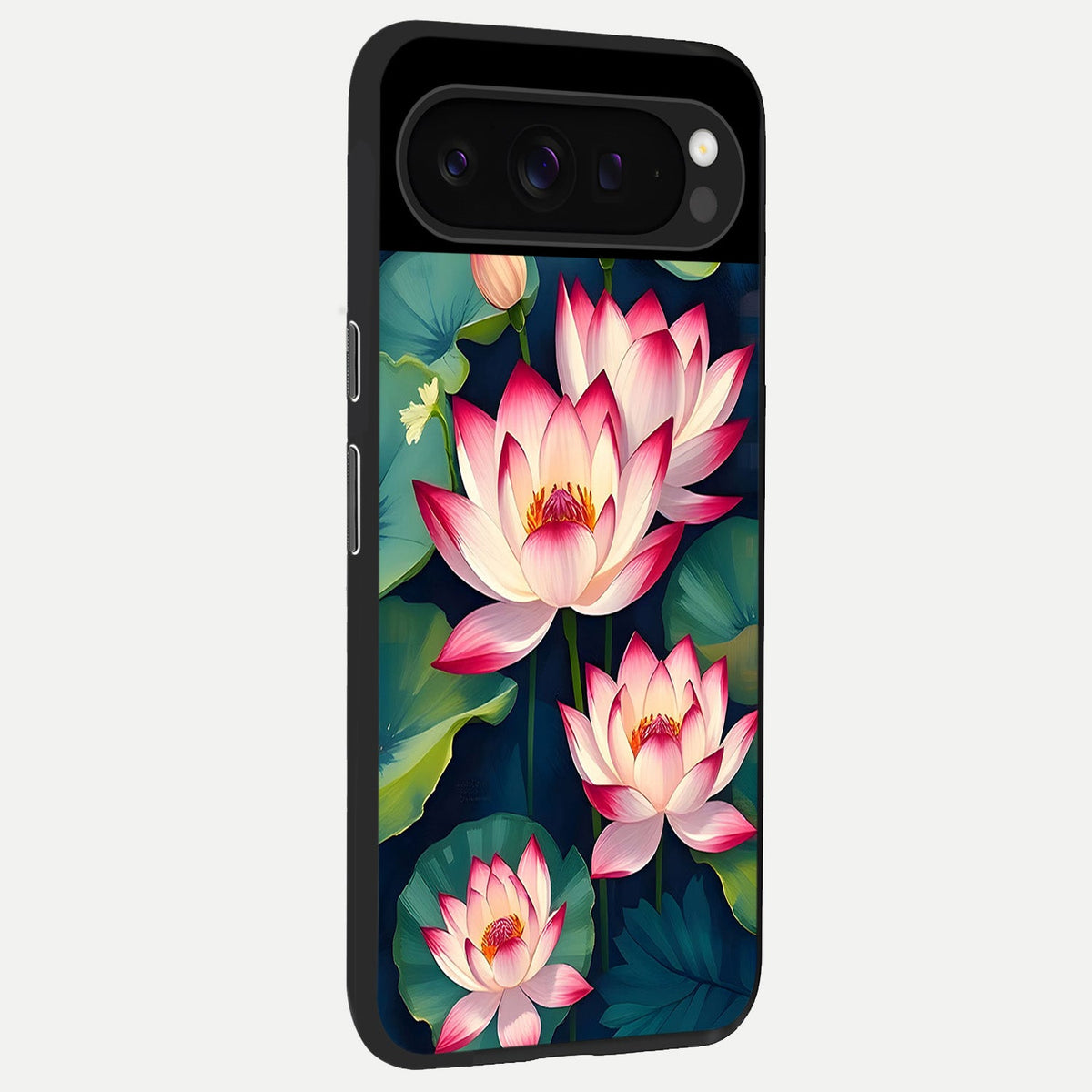  Lotus Dream Serenity back cover For Google Pixel 9 Pro slim fit glass case with vibrant aesthetic design