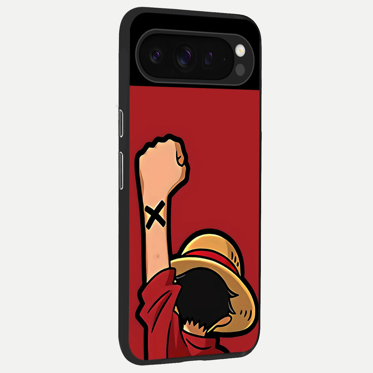  Luffy X Spirit back cover For Google Pixel 9 Pro slim fit glass case with vibrant aesthetic design