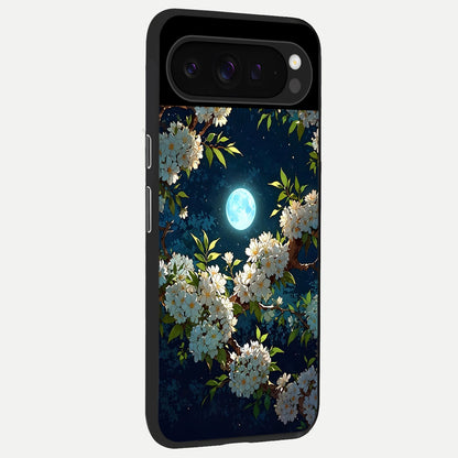  Moonlit Blossom Dream back cover For Google Pixel 9 Pro slim fit glass case with vibrant aesthetic design