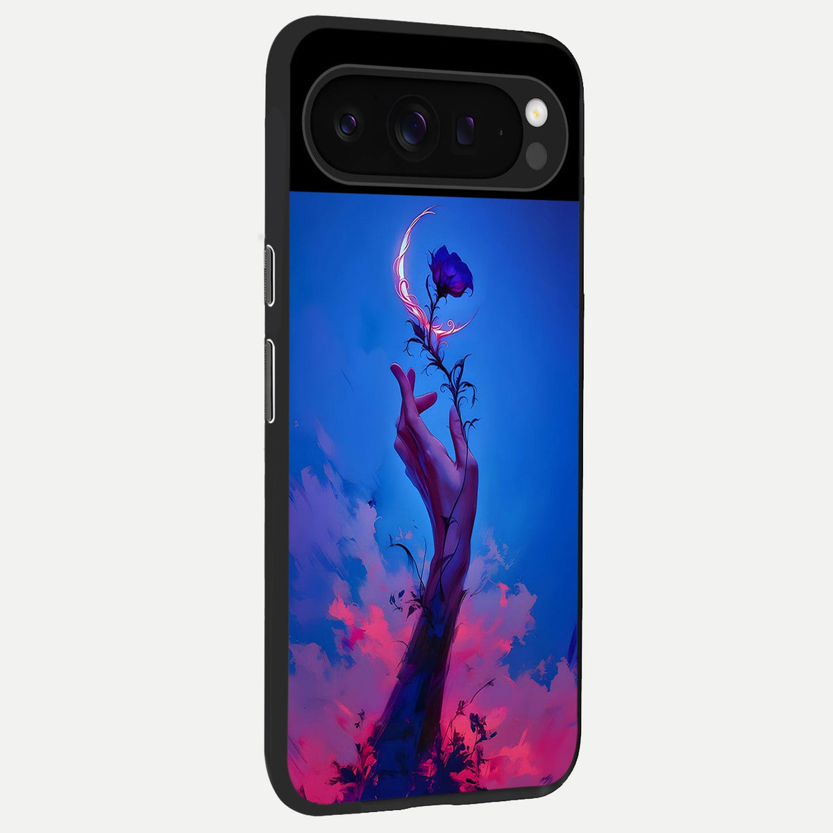  Mystic Hand back cover For Google Pixel 9 Pro slim fit glass case with vibrant aesthetic design