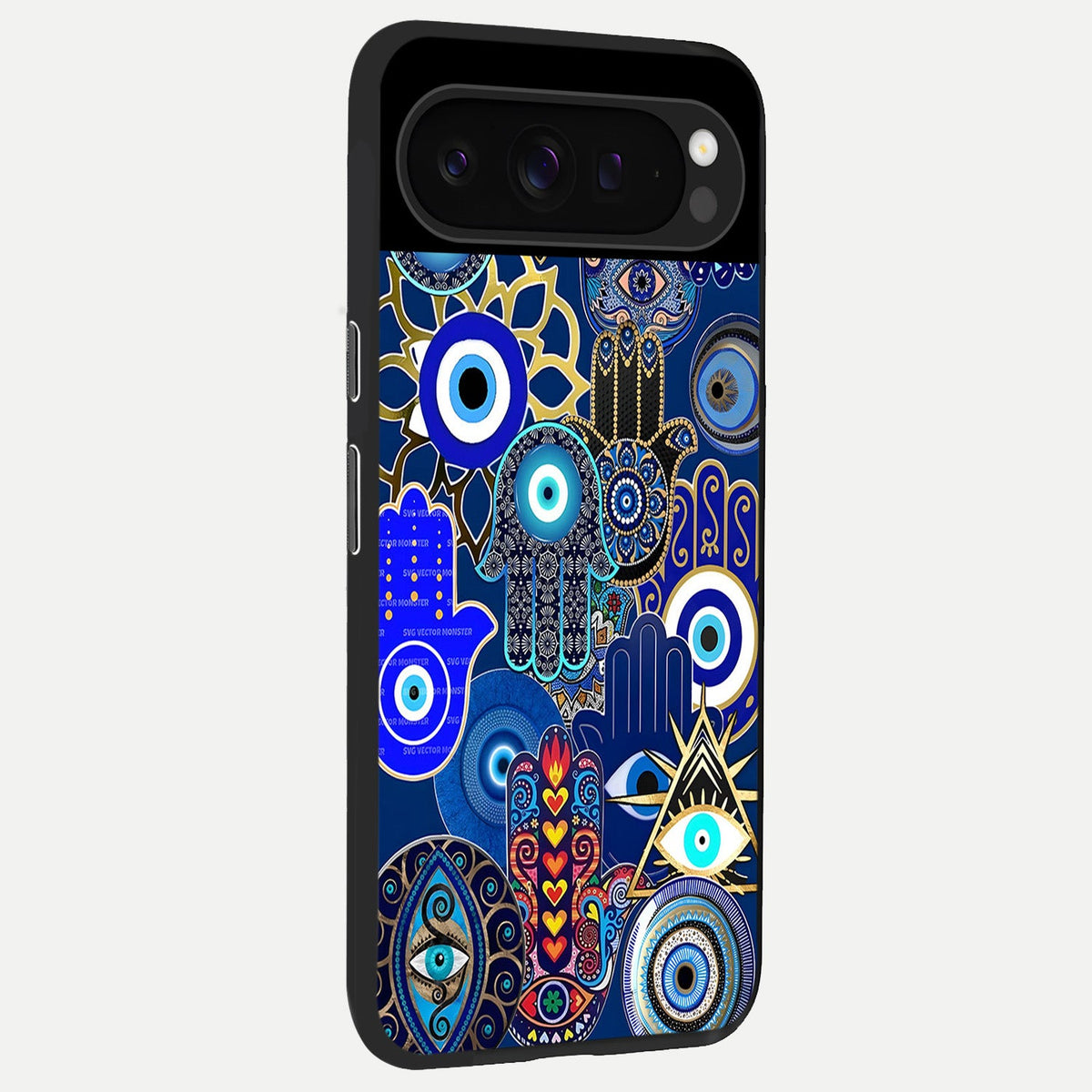  Mystic Palm Guard back cover For Google Pixel 9 Pro slim fit glass case with vibrant aesthetic design