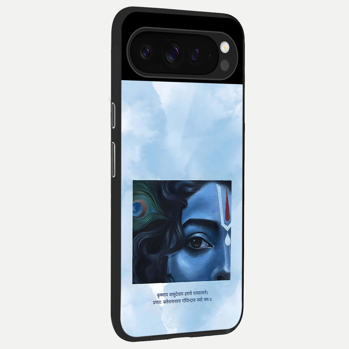  Spiritual Krishna back cover For Google Pixel 9 Pro slim fit glass case with vibrant aesthetic design
