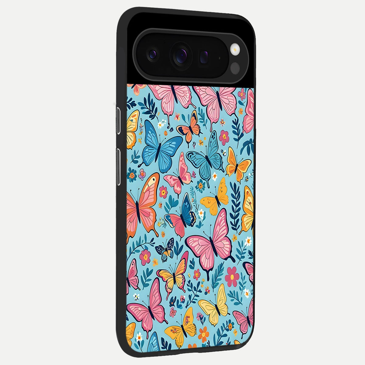  Spring Wing Garden back cover For Google Pixel 9 Pro slim fit glass case with vibrant aesthetic design