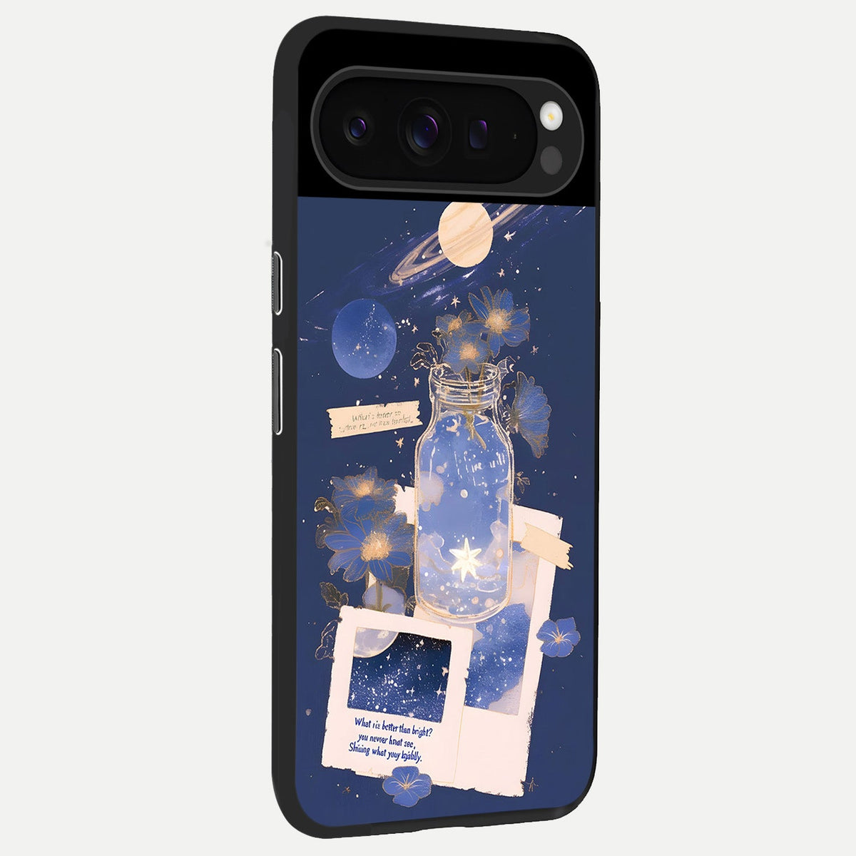  Starlit Cosmic Jar back cover For Google Pixel 9 Pro slim fit glass case with vibrant aesthetic design