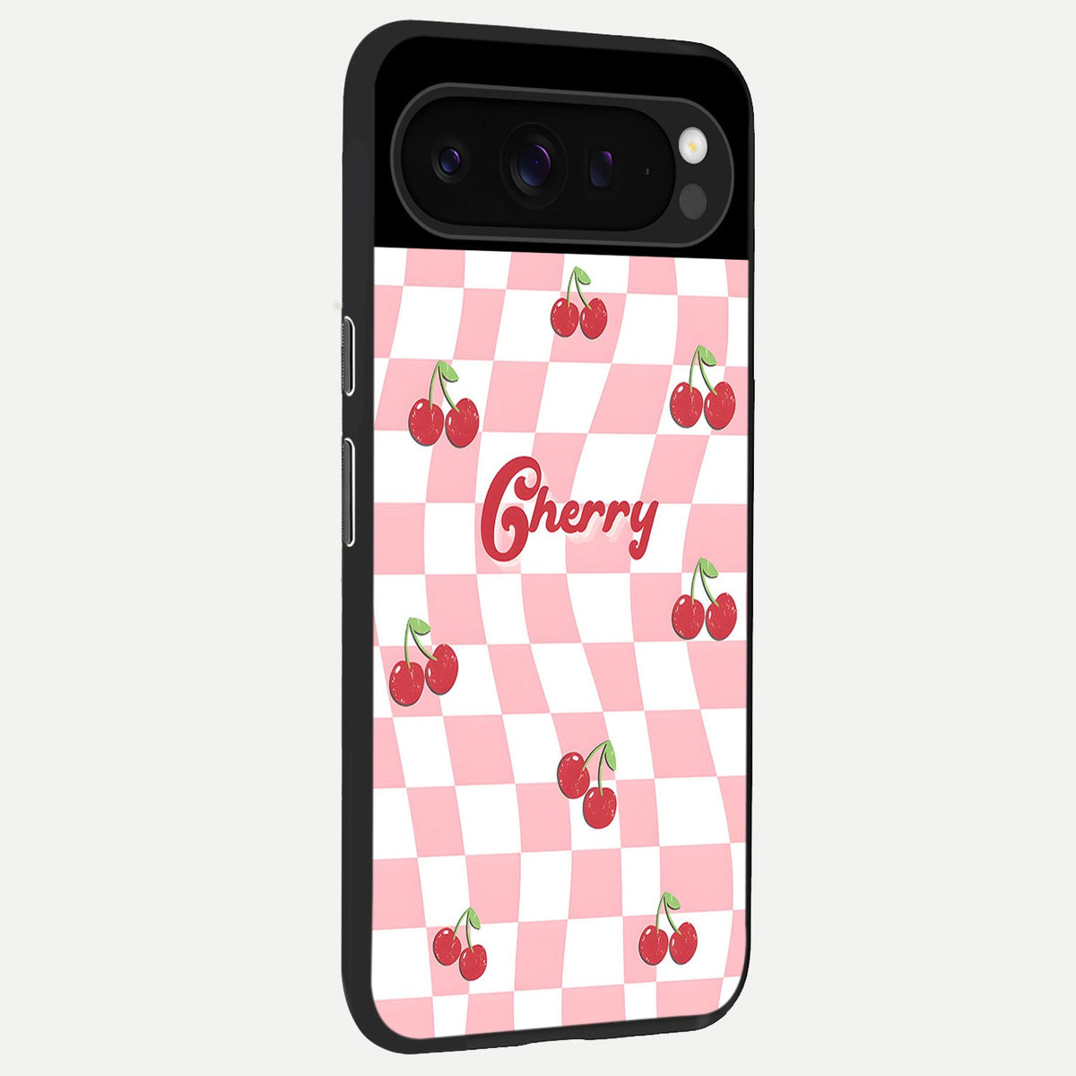  Sweet Cherry Vibes back cover For Google Pixel 9 Pro slim fit glass case with vibrant aesthetic design