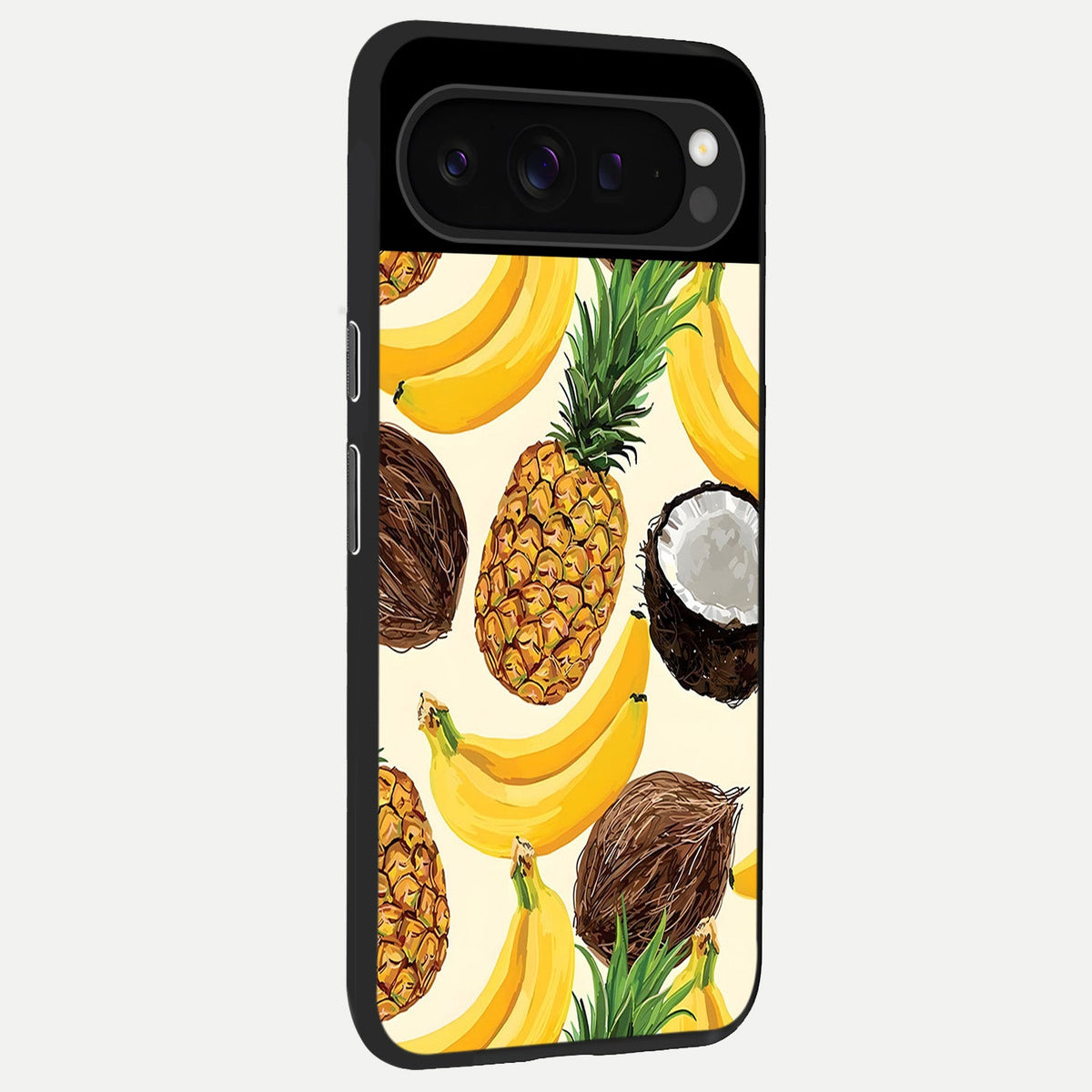  Tropical Fruit Mood back cover For Google Pixel 9 Pro slim fit glass case with vibrant aesthetic design