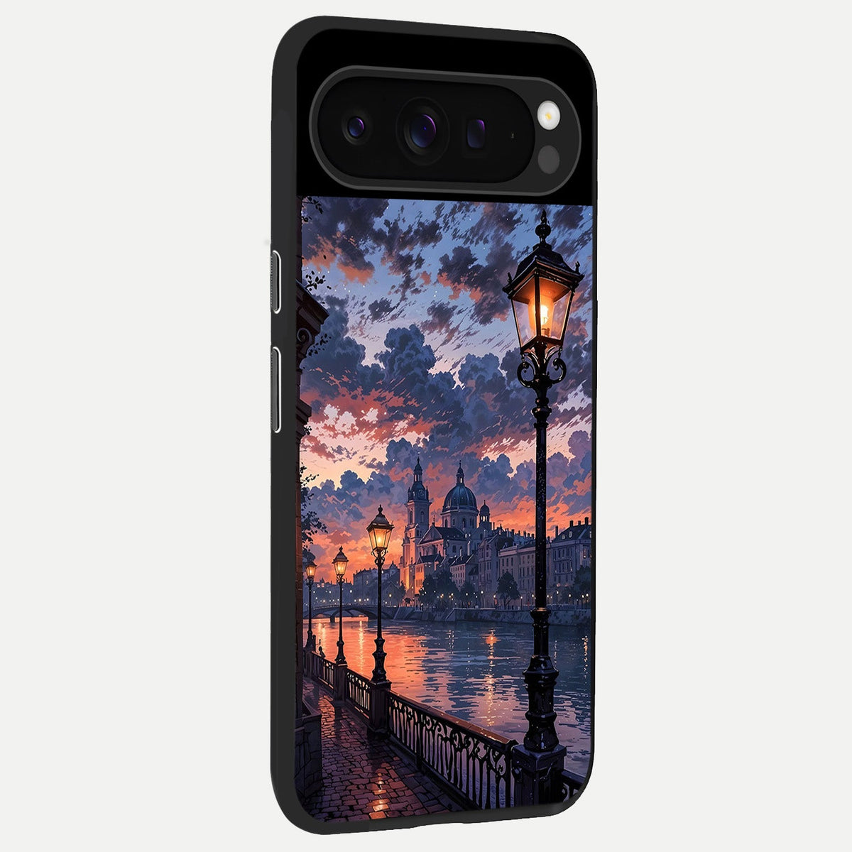  Twilight River Lights back cover For Google Pixel 9 Pro slim fit glass case with vibrant aesthetic design