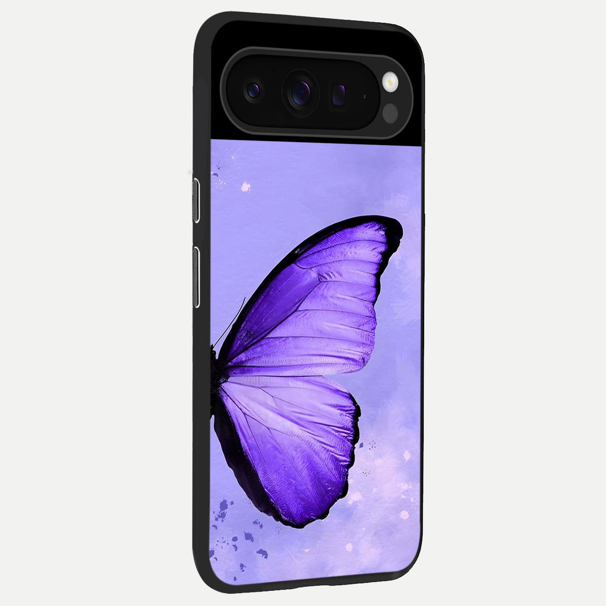  Violet Dream Wing back cover For Google Pixel 9 Pro slim fit glass case with vibrant aesthetic design