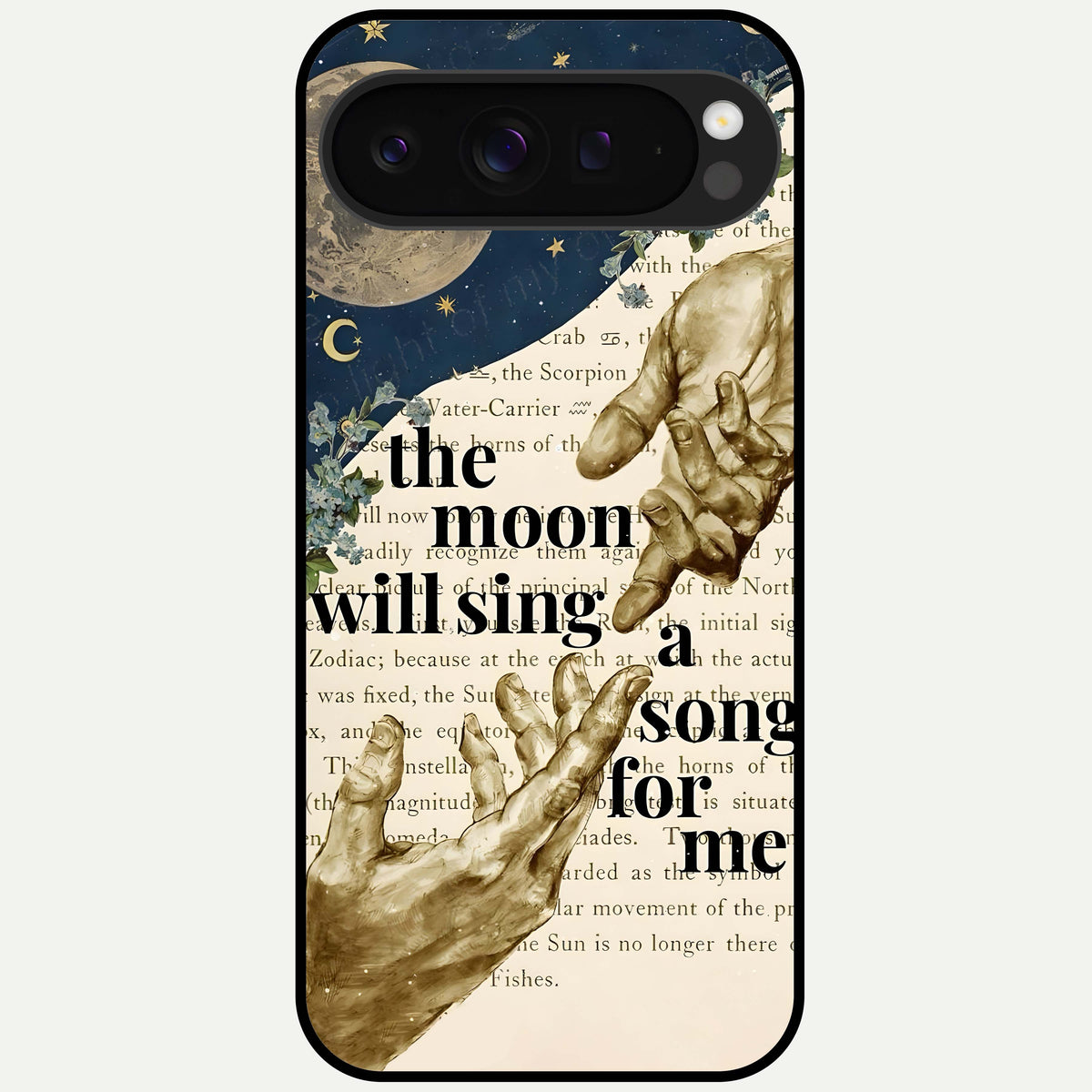  Aesthetic Divine Glass Case For Google Pixel 9 Pro XL back cover – full design glossy printed glass finish