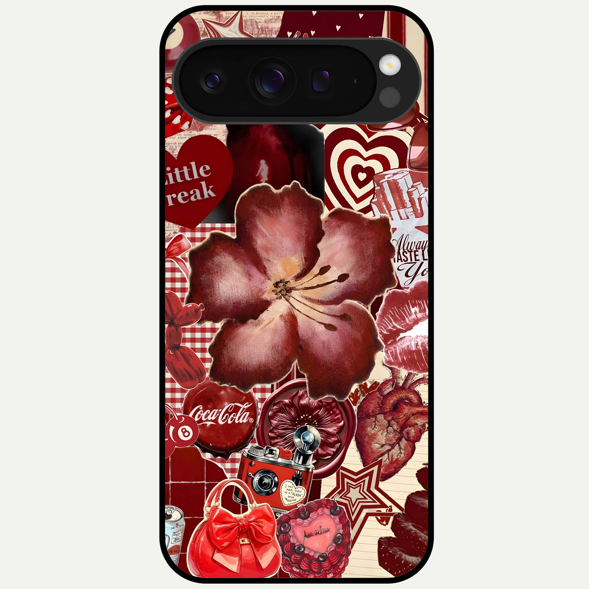  Aesthetic Little Freak Glass Case For Google Pixel 9 Pro XL back cover – full design glossy printed glass finish