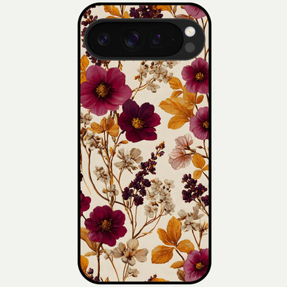  Autumn Wine Bloom Glass Case For Google Pixel 9 Pro XL back cover – full design glossy printed glass finish