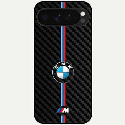  BMW Pattern Glass Case For Google Pixel 9 Pro XL back cover – full design glossy printed glass finish