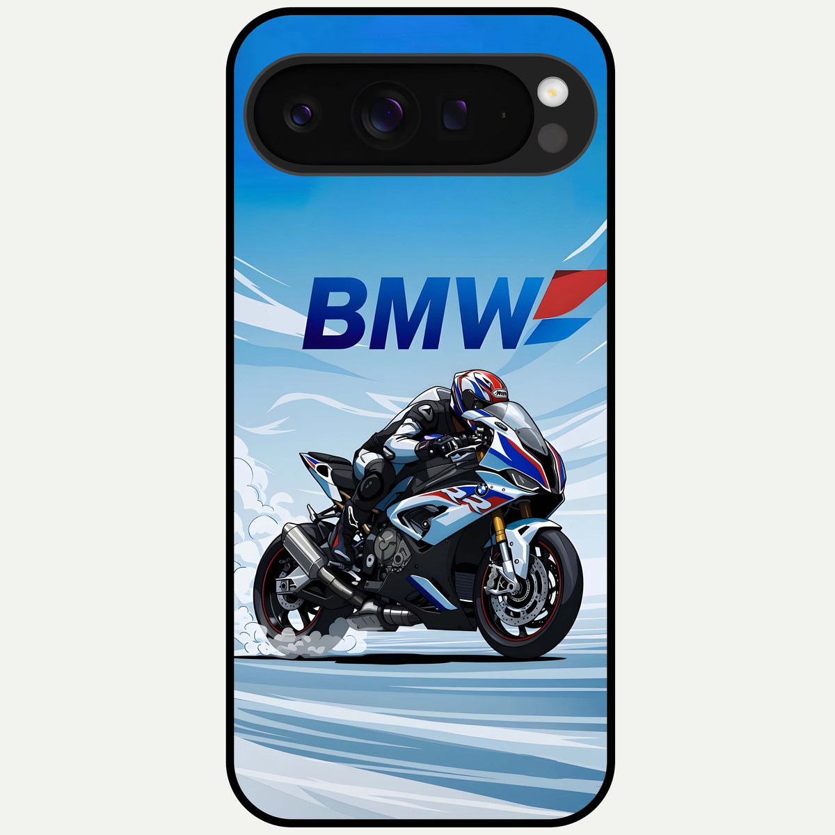  BMW Power Drift Glass Case For Google Pixel 9 Pro XL back cover – full design glossy printed glass finish