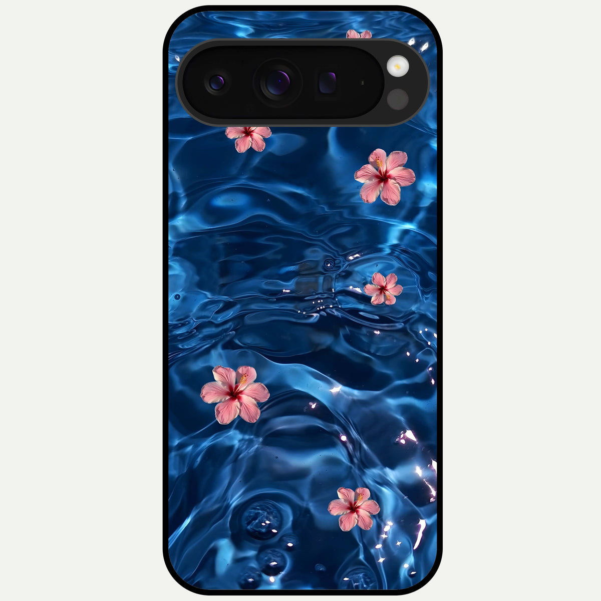  Bloom Thread Art Glass Case For Google Pixel 9 Pro XL back cover – full design glossy printed glass finish