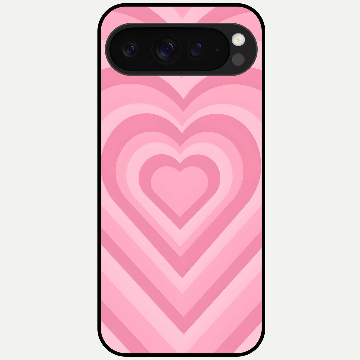  Blush Heart Waves Glass Case For Google Pixel 9 Pro XL back cover – full design glossy printed glass finish