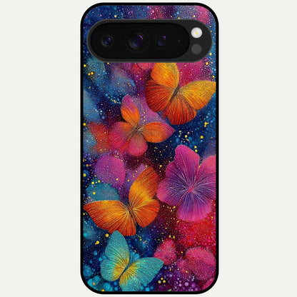  Butterfly Dream Mist Glass Case For Google Pixel 9 Pro XL back cover – full design glossy printed glass finish