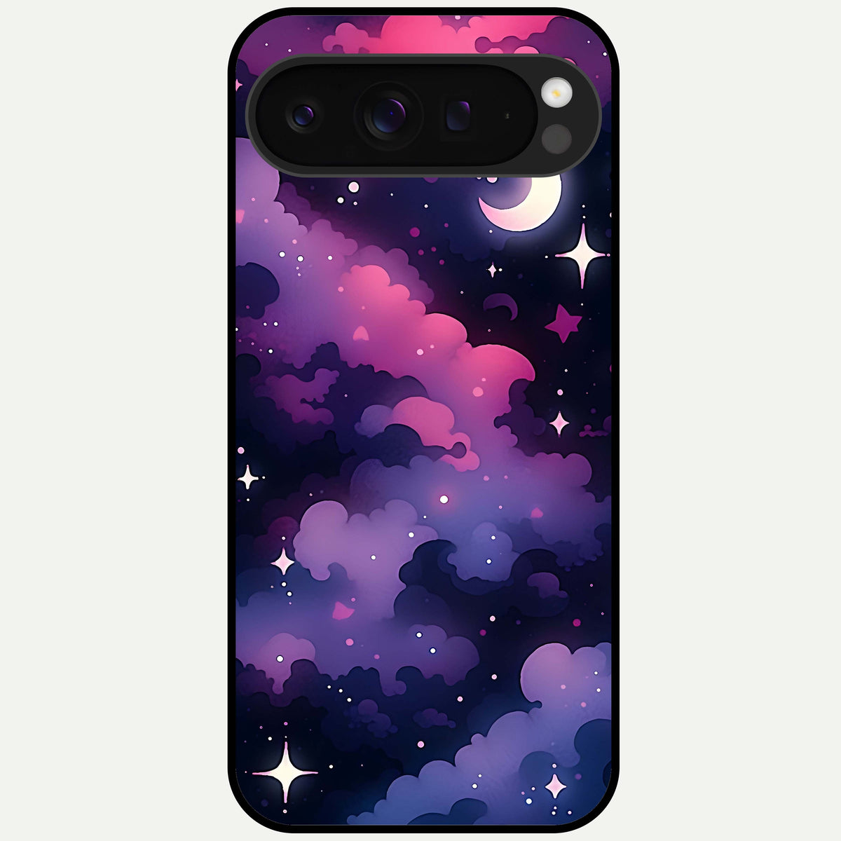  Celestial Moon Magic Glass Case For Google Pixel 9 Pro XL back cover – full design glossy printed glass finish