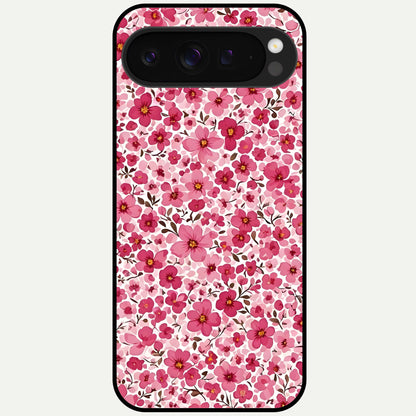  Cherry Blossom Charm Glass Case For Google Pixel 9 Pro XL back cover – full design glossy printed glass finish