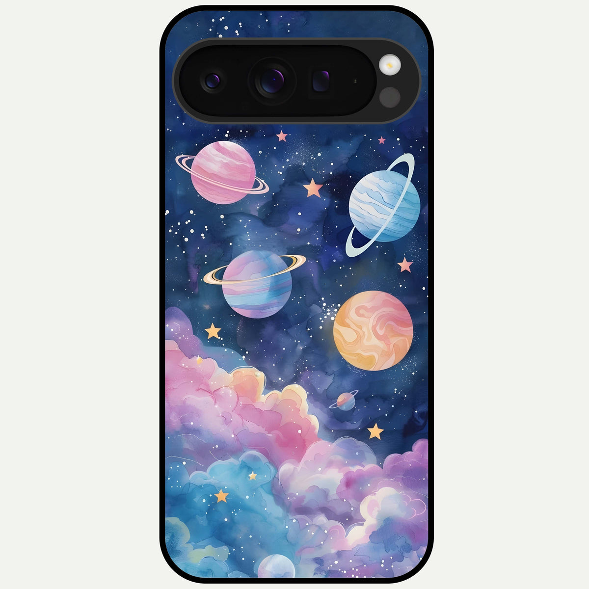  Cosmic Planet Dreams Glass Case For Google Pixel 9 Pro XL back cover – full design glossy printed glass finish