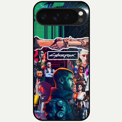  CYBERPUNK Legacy Glass Case For Google Pixel 9 Pro XL back cover – full design glossy printed glass finish