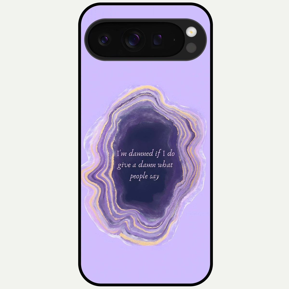  Damned People Quote Glass Case For Google Pixel 9 Pro XL back cover – full design glossy printed glass finish