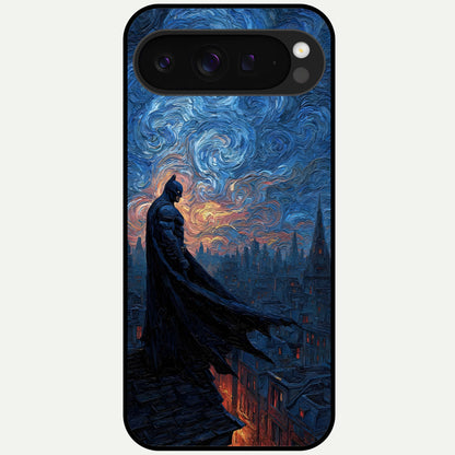  Dark Knight Dusk Glass Case For Google Pixel 9 Pro XL back cover – full design glossy printed glass finish
