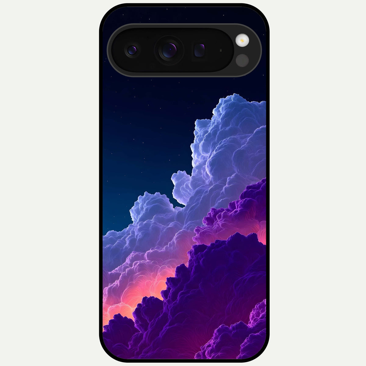  Dreamy Cloud Skies Glass Case For Google Pixel 9 Pro XL back cover – full design glossy printed glass finish