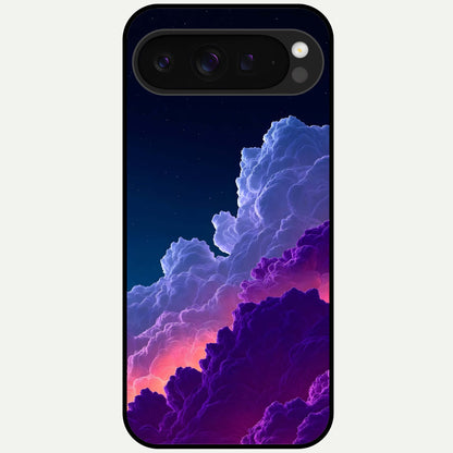  Dreamy Cloud Skies Glass Case For Google Pixel 9 Pro XL back cover – full design glossy printed glass finish