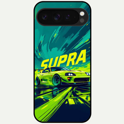  Electric Supra Thunder Glass Case For Google Pixel 9 Pro XL back cover – full design glossy printed glass finish