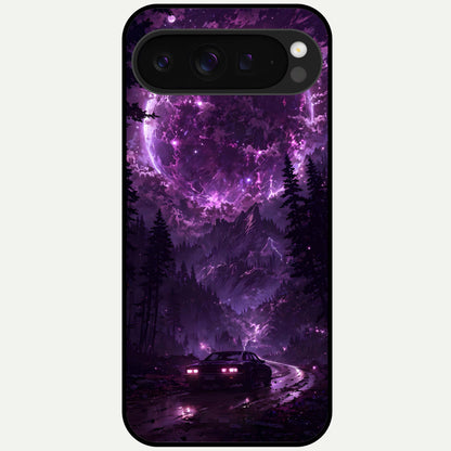  Eternal Cosmic Drive Glass Case For Google Pixel 9 Pro XL back cover – full design glossy printed glass finish