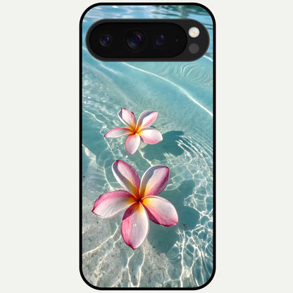  Floating Bloom Bliss Glass Case For Google Pixel 9 Pro XL back cover – full design glossy printed glass finish