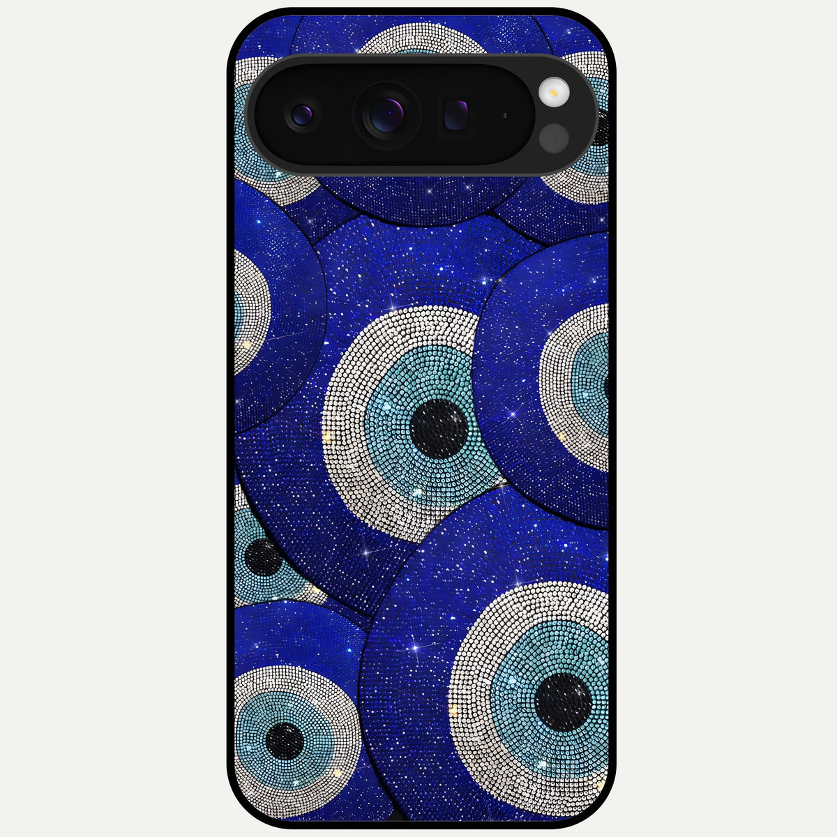  Galaxy Eye Flow Glass Case For Google Pixel 9 Pro XL back cover – full design glossy printed glass finish