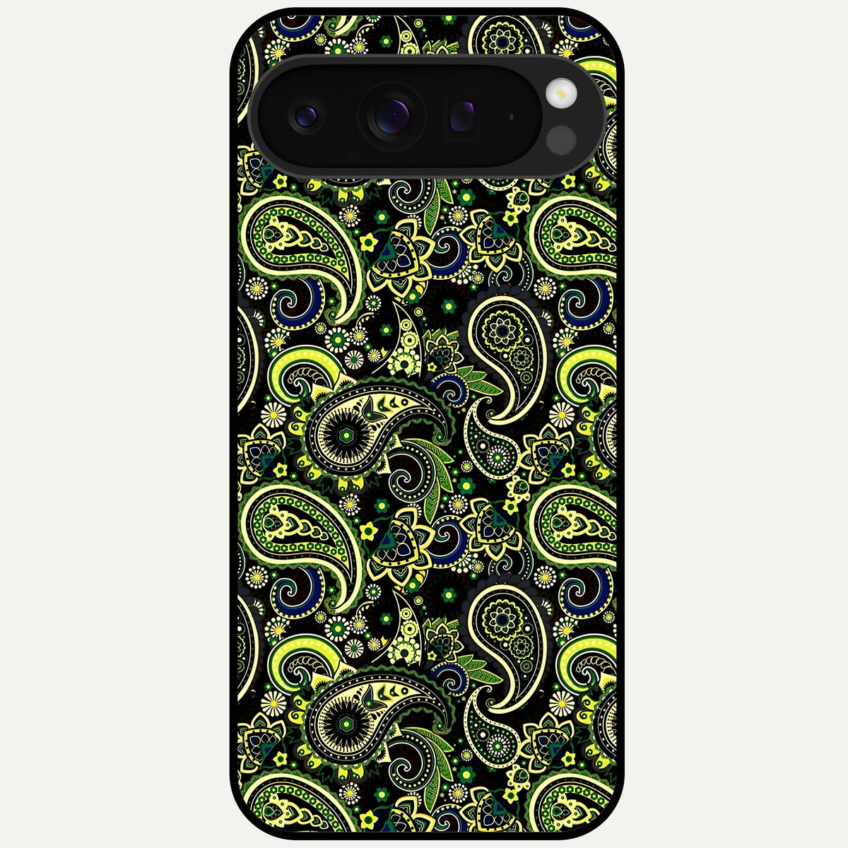  Green Lemon Glass Case For Google Pixel 9 Pro XL back cover – full design glossy printed glass finish