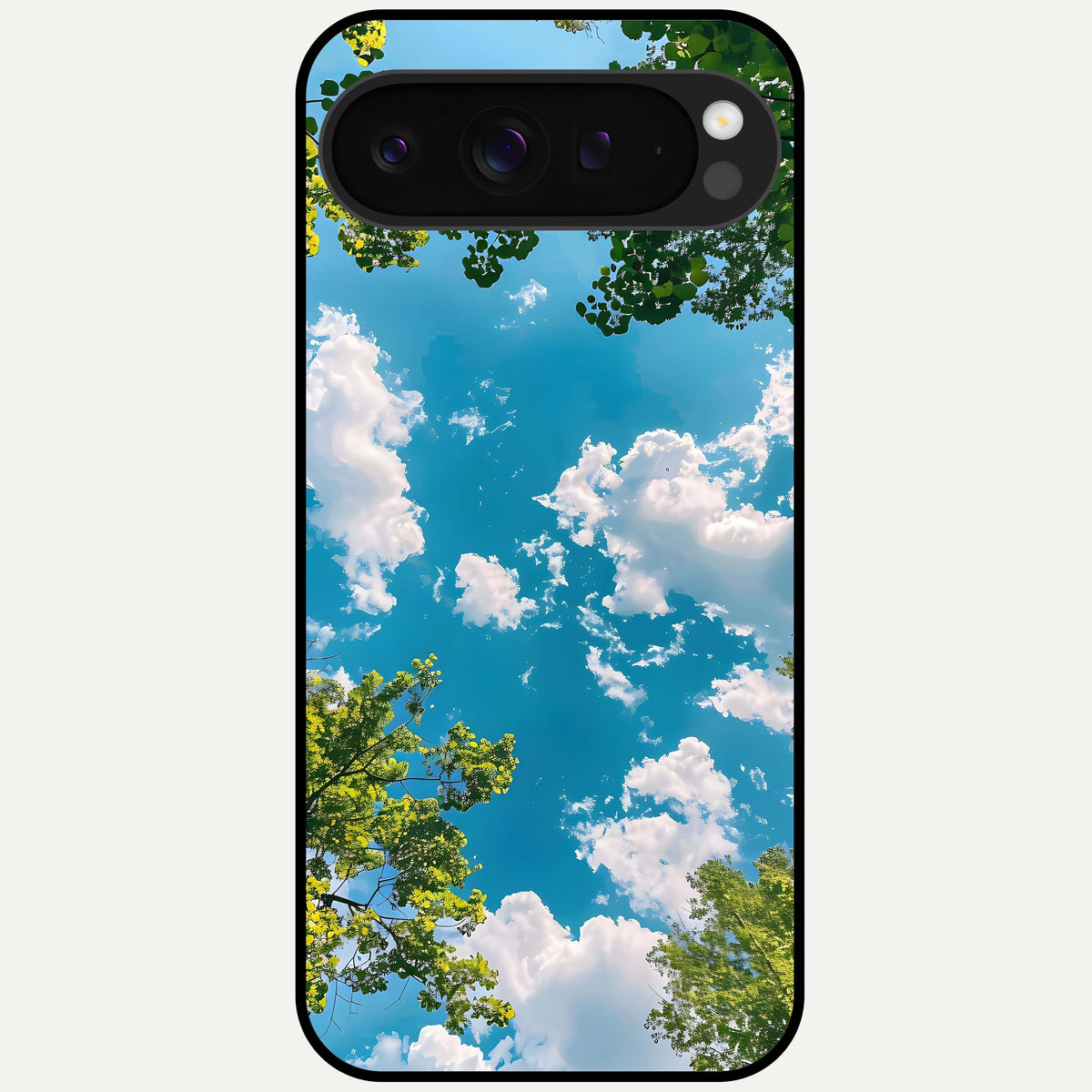  Green Moon Energy Glass Case For Google Pixel 9 Pro XL back cover – full design glossy printed glass finish