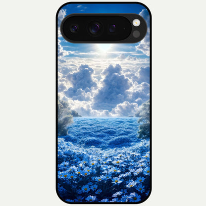  Heavenly Daisy Horizon Glass Case For Google Pixel 9 Pro XL back cover – full design glossy printed glass finish